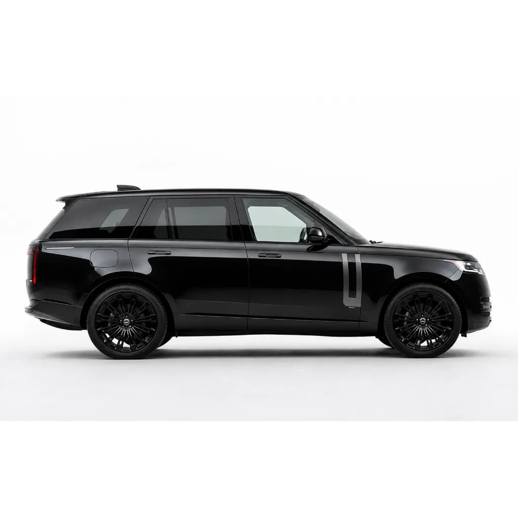 Black Range Rover parked waiting for a VIP passenger